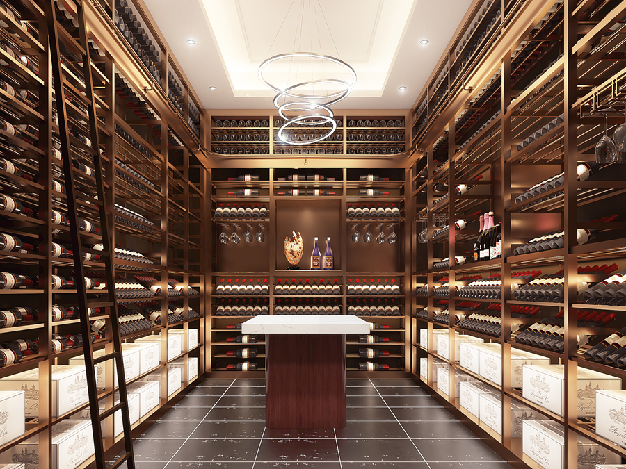 東莞新安花園別墅酒窖工程